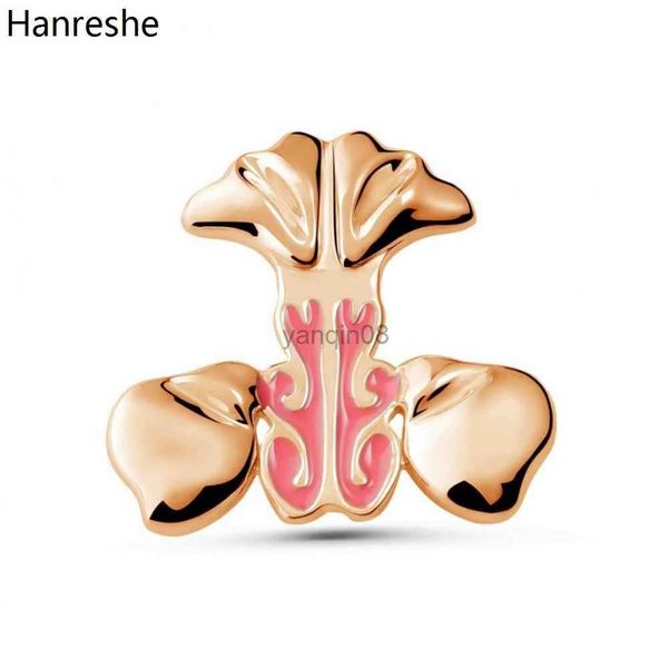 Pins Broschen Hanreshe Schmetterling HNO Emaille Brosche Pins Medizinische Anatomie Revers Mantel Abzeichen Schmuck Medizin Geschenke für Ärzte Krankenschwestern HKD230807