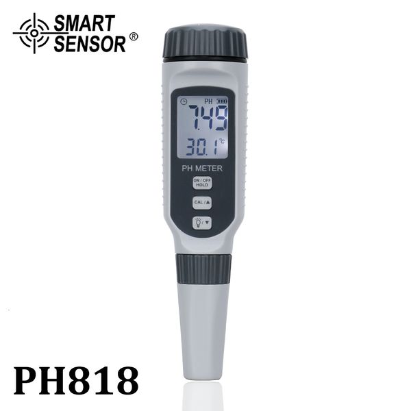 PH Metre Profesyonel Kalem Tipi PH Metre Taşınabilir PH Su Kalitesi Test Cihazı Akvaryum Acidimetre Su PH Asitlik Ölçer PH818 230804