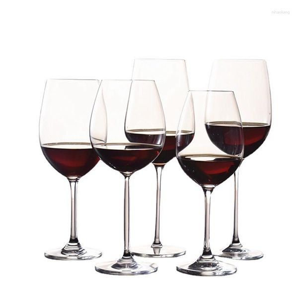 Bicchieri da vino 2 pezzi Calice di fascia alta Tazza di vetro rosso Utensili da cucina Acqua Grap Champagne Bordeaux Borgogna Matrimonio Piazza Regalo per feste