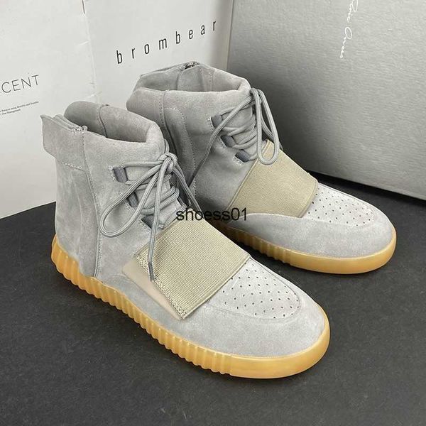 Flache, lässige Kampfschuhe zum Schnüren, Coconut 750 High-Top-Herrenschuhe, wirklich beliebte Board-Schuhe, Straßen-Herbst- und Winter-Paarstiefel aus echtem Leder