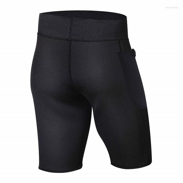 Aktive Shorts Sauna Schweiß für Männer Sommer Fünf-Punkt-Leggings tragen Hosen weiche reine Farbe Yoga enge elastische Sport Fitness