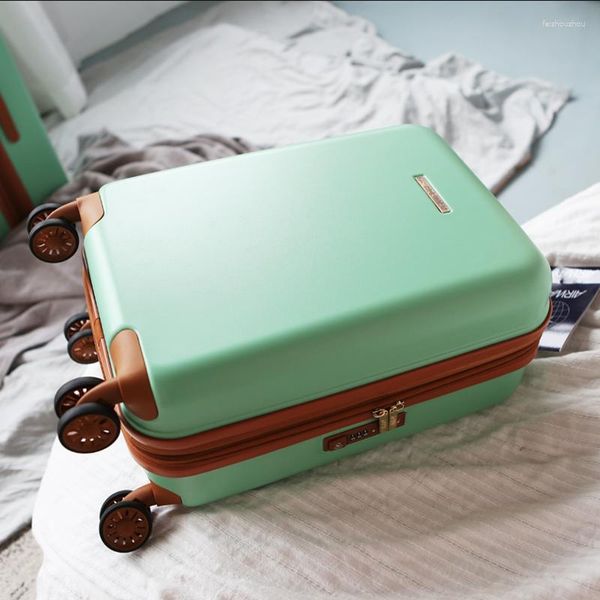 Bavullar 20 inç yatılı bagaj süper sessiz patlamaya dayanıklı fermuarlı çubuk kılıfı 28 Kontrollü bavul