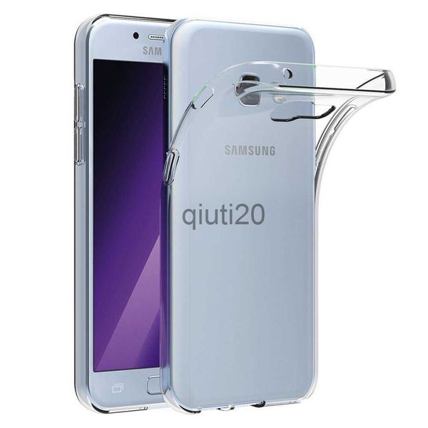 Estojo de celular capa traseira para celular para Samsung Galaxy A5 2017 A520 estojo de silicone macio TPU claro transparente 360 bolsa protetora GalaxyA52017 x0807