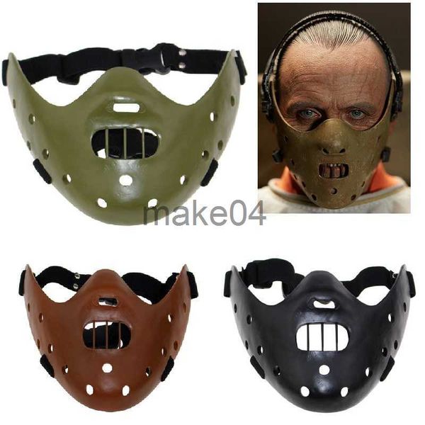 Maschere per feste Maschere di Annibale Horror Hannibal Resina spaventosa Lecter Il silenzio degli innocenti Masquerade Cosplay Party Maschera di Halloween 3 colori J230807