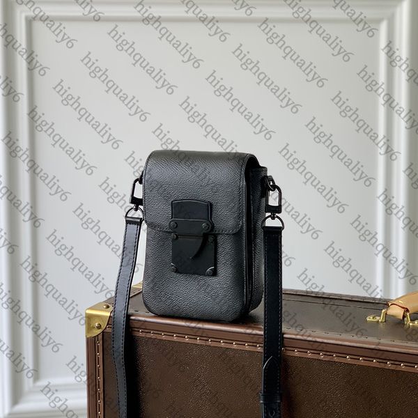 LL10A Espelho de qualidade Mini Mini em pé vestível Designer de bolsa de ombro revestido com tela revestida de celular bolsa de celular embalagem requintada