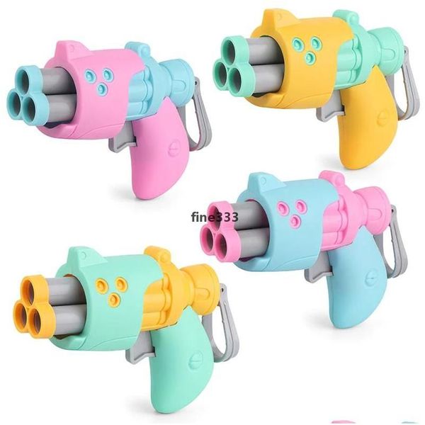 Gun Toys 1pc Childrent Soft Pistol Toy Kids Kids Fun Fun Shooting Plastic Boy Gift 4 цвета случайные подарки подарки Dh24f