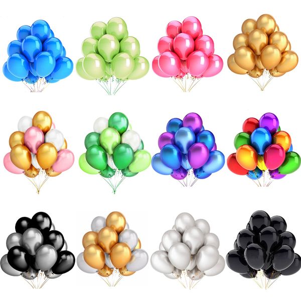 Diğer Etkinlik Partisi Malzemeleri 102030 PCS 1012 inç Parlak İnci Lateks Balonlar Doğum Günü Düğün Renkli Şişme Dekor Balon Çocuk Oyuncakları Hava Balls 230808