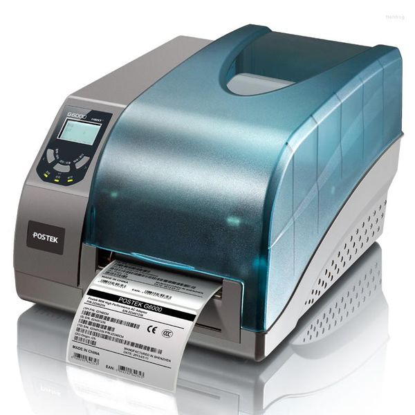 Impressora de código de barras Jóias Etiqueta de roupas Etiqueta térmica Preço de mercadoria Adesivo Grau industrial 600DPI