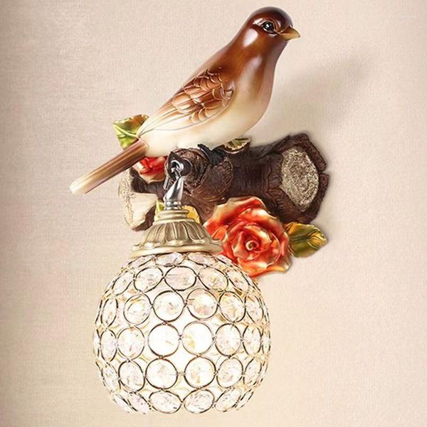 Настенная лампа Temar Modern Bird Lamps Светодиодные интерьерные скандинавские смола