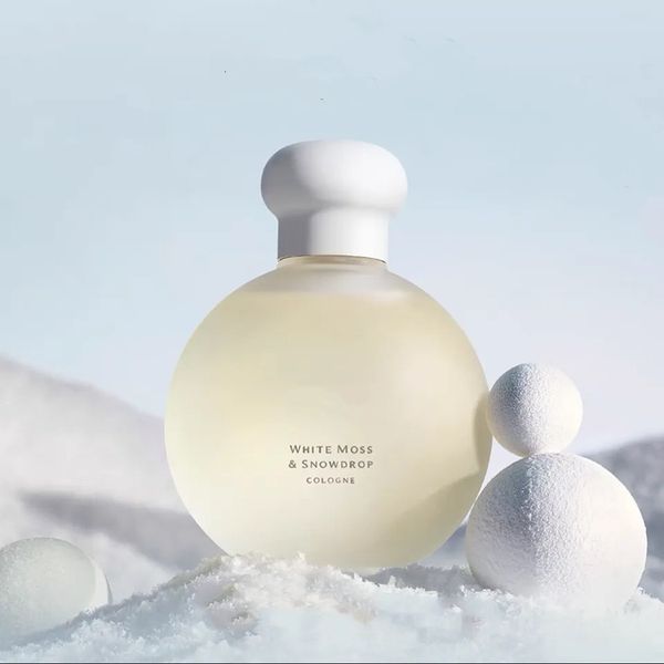Luxo feminino musgo branco snowdrop 100ml malone perfume feminino parfum de longa duração bom cheiro versão de alta qualidade senhora edp fragrância navio rápido