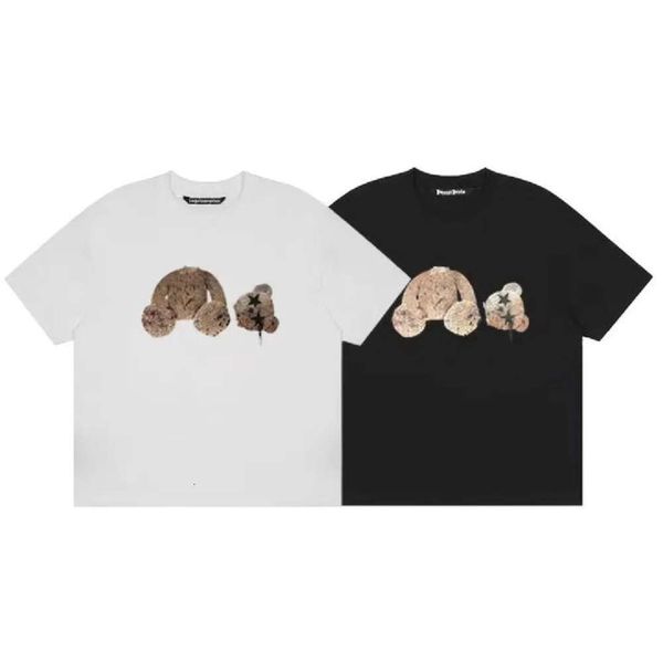 Rock Gözyaşı Ayı Tasarımcısı T Shirt Moda Çift Gömlek Moda 20 Stil Muticolor Sanskrit Angel Mektubu Baskı Tshirts Toptan Fiyat 567