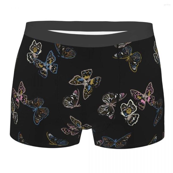 Cuecas Sexy Boxer Shorts Calcinha Homem Borboleta Roupa Interior Colorida Respirável Masculino