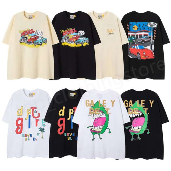 Designer Galleries Tee Depts T Shirts Mens Summer Crew Necklace Leisure Hip Hop Mangas Curtas Cottons Cartoon Print S T Shirts Para Mulheres787