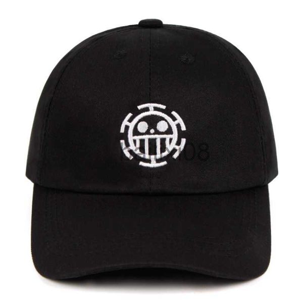 Ball Caps Cotton Trafalgar Law Dad Hat Pirate Comic Baseball Caps Аниме -шляпы для женщин мужчина мужчина Snapbk Luffy Sauron J230807