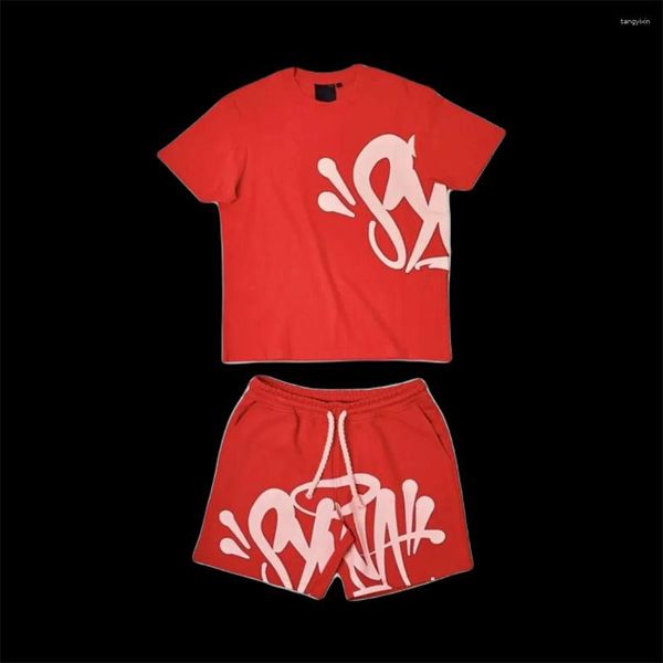 Мужские спортивные костюмы SYNA WORLD T SHIRT SHORT SET — СЕРЫЙ/РОЗОВЫЙ ВЫСОКОГО КАЧЕСТВА, ЕС РАЗМЕРЫ XS-XXL d2