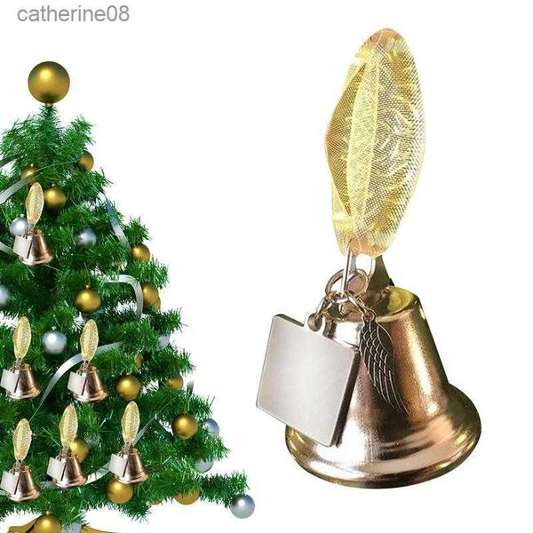 Campane ornamentali Ali d'angelo di Natale Ornamenti per campane Impiccagioni ispirate Decor Decorazioni per campane Fascino per ali d'angelo per Natale L230621