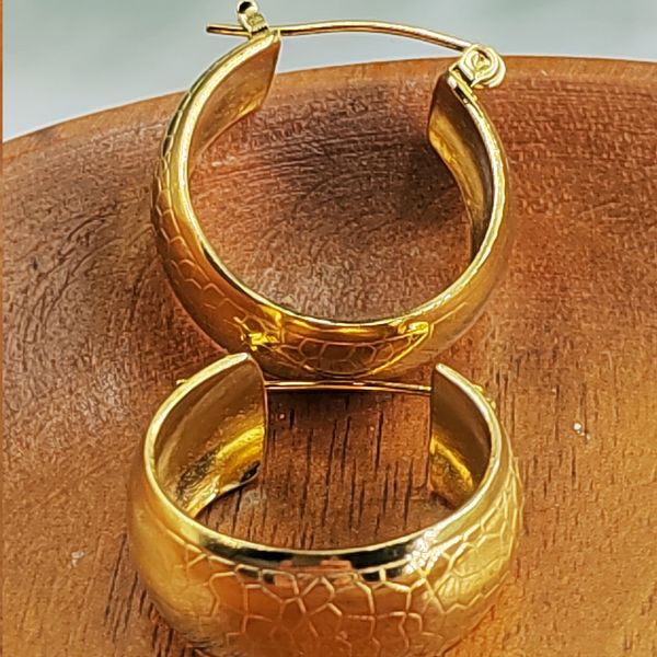 Orecchini a cerchio placcati in oro 18 carati impermeabili in acciaio inossidabile ipoallergenico senza appannamento classico per le donne Orecchio piccolo ad anello oversize 230807