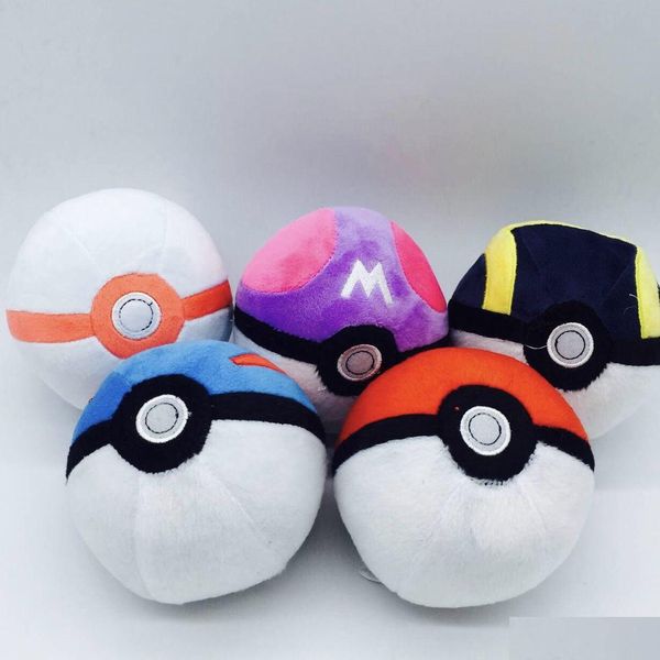 Animali di peluche ripieni 12Cm Moda Cute Ball Toy Kids Pp Cotton Filled Festival Gift Doll Toys 4 colori Drop Delivery Gifts Dh5Ow