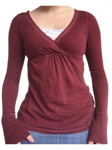 Женские свитеры женские блузки стильная кнопка с цветочным принтом с длинным рукавом V Sece Casual Formual для повседневной одежды
