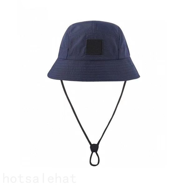 Boné designer masculino com letra verão Bucket Hat nylon cor sólida com cordão casquette luxuoso chapéu de luxo para mulher dobrável popular legal MZ07 E23