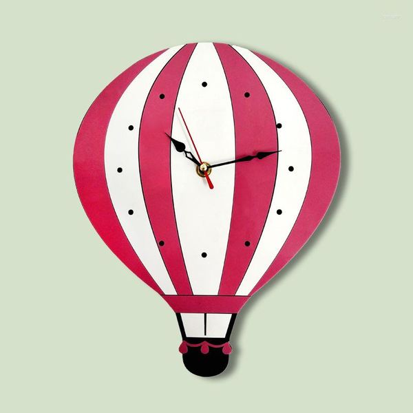 Wanduhren, kreative Luftballon-Cartoon-Uhr, Wohnzimmer, modisch, Acryl, Kinderdekoration, Geschenk, stumm