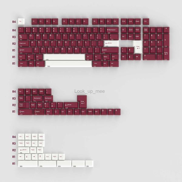 Finalkey V65 Cherry Profile Semitransparente Molde de injeção de duas cores Adaptação de material ABS Teclado mecânico HKD230808