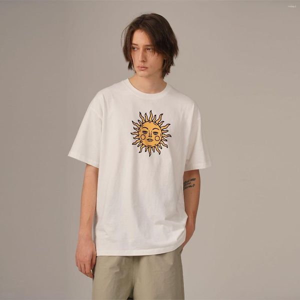 Männer T Shirts 2023 Original Sun In The Sky Mode Marke Und frauen Sommer Baumwolle Lose Kurzarm T-shirt