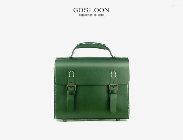 Borse da sera GOSLOON- 2023 Cow For Women Tote Handbags Luxury Designer Handbag Crossbody Square Bag