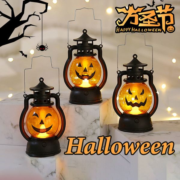 Outros suprimentos para festas de eventos Crossborder Lâmpada a óleo de Halloween Handheld Decoração de caveira de abóbora Cavalo pequeno Bar Atmosfera Adereços 230808