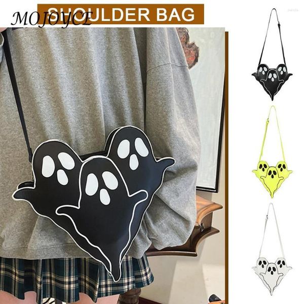 Abendtaschen Ghost Crossbody PU Geldbörsen Mode Schulter Messenger Bag Leder Kleine Schlinge Reißverschluss für Frauen Mädchen Halloween Party Geschenk