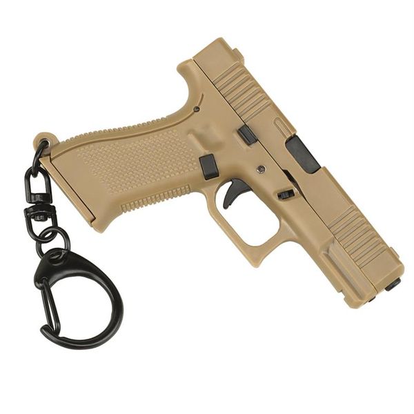 Taktik tabanca şekli anahtarlık mini taşınabilir dekorasyonlar çıkarılabilir G-45 Silah Silah Keyasyon Anahtar Zincir Yüzük Trend Hediye2105