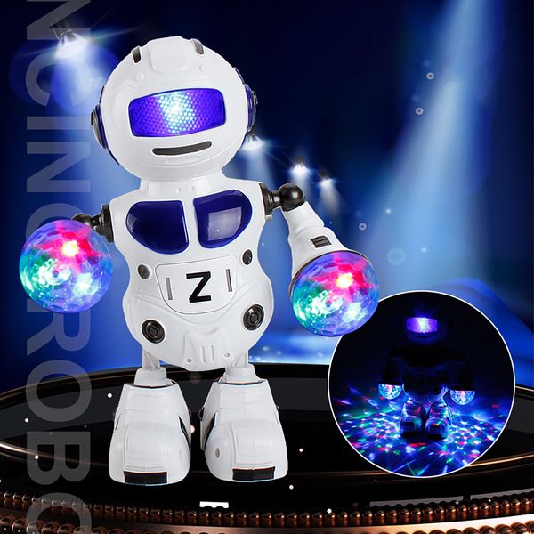 Electricrc животные Smart Space Music Robot Led Light Electric Dancing Hoing Toy Toy Toys For Boys Kids Gift 230807