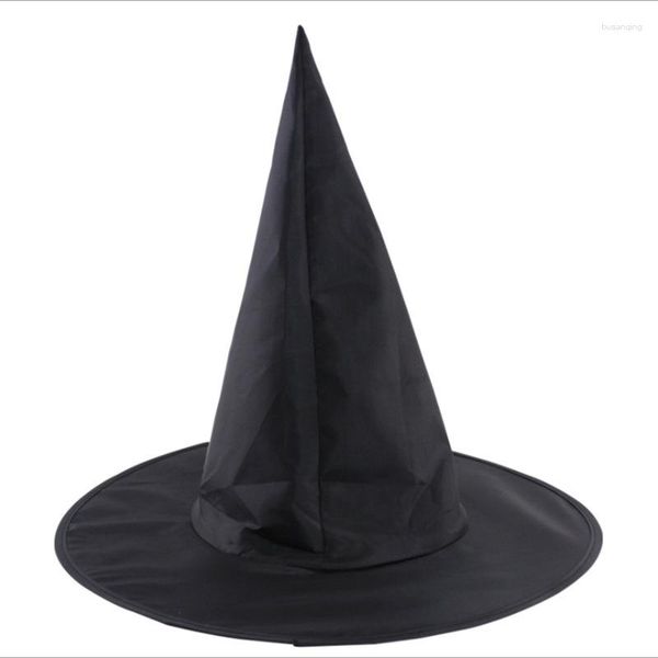 Forniture per feste 2023 Moda Tinta unita Personalità Berretto a punta Cosplay Unisex Cappello da mago Halloween