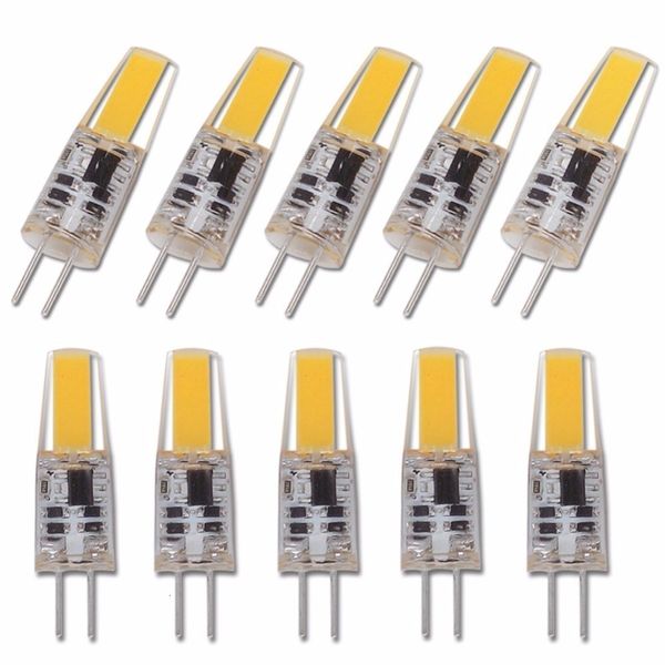 Diğer Ev Bahçesi 10 PCS Dimmable Mini G4 LED COB LAMP 6W PUMLB AC DC 12V 220V Mum Işıkları Yerini 30W 40W Halojen Avize için Halojen 230807