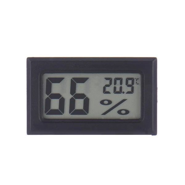Atacado instrumentos de temperatura 2021 sem fio lcd digital interior termômetro higrômetro mini temperatura umidade medidor preto branco ll