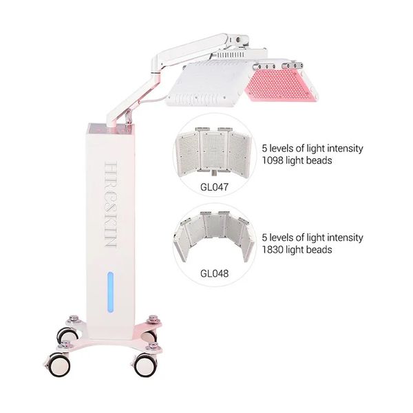 Spa Vertical 4 Cores 1098 1830 Lâmpadas Led Face Light Therapy Dispositivo Facial Terapia de Luz Vermelha Heauty Salon Equipment