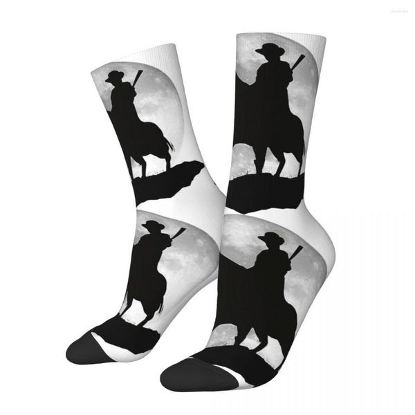 Herrensocken Hip Hop Vintage Rides At Night Crazy Kompression Unisex Red Dead Redemption Harajuku Muster Bedruckt Crew Socke Geschenk