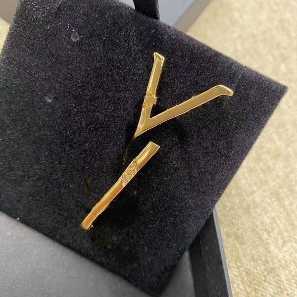 Дизайнер YSLS Mens Womens Brooch Pins Brand Y S L