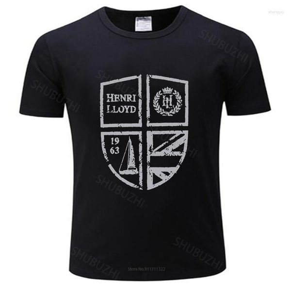 Erkek Tişörtleri Tshirt Erkekler Pamuk Üstleri Gömlek Beyaz T-Shirt Tişörtler Siyah Tee Henri Lloyd Moda Tee-Shirt Adam Drop