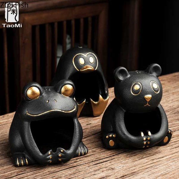 Coreano creativo simpatico cartone animato piccolo animale posacenere rana pinguino panda deposito decorazione della casa posacenere per auto regalo per fidanzato HKD230808