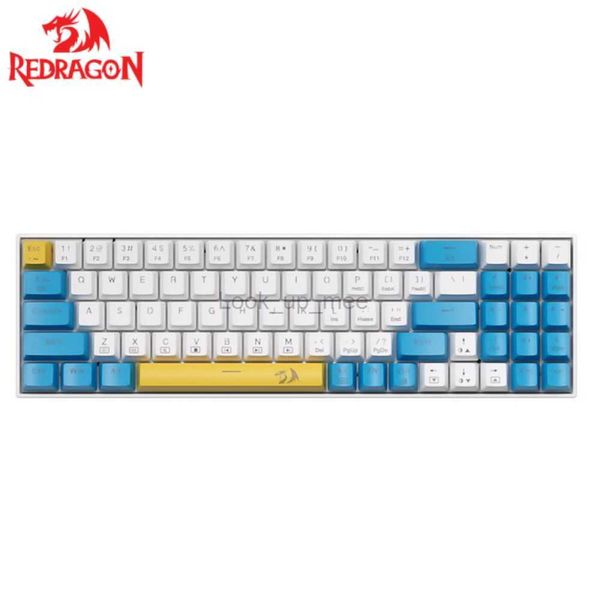 Redragon k688 Gaming Teclado Mecânico Retroiluminado Azul 78 Teclas Swith Anti-Dust Proof Switches Hot Swappable Ergonômico para PC Game HKD230808