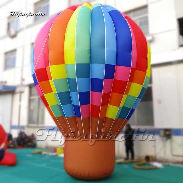 Harika büyük reklam şişme ateş balonu renkli zemin sıcak hava balon ile üfleyici ile olay için