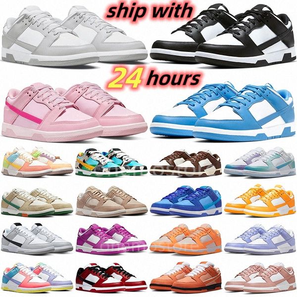 Sapatos Outdoor Designer baixos Panda triplo rosa Cinza Fog University Vermelho Ouro Rosa vintage marinho Sail Azul Framboesa Laranja UNC Gai tênis corredor sneake a6CY#