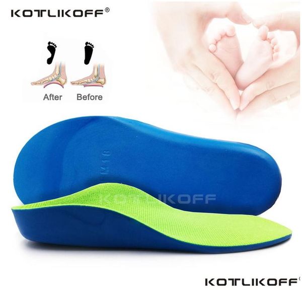 Schuhteile Zubehör Kotlikoff Kinder orthopädische Schuhe Einlegesohlen für Füße Plattfußgewölbeunterstützung Kinderprodukte Sohleneinsatz 220610 Tropfen