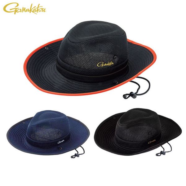 Шляпы на открытом воздухе 2023 Gamakatsu Fishing Cap Bucket Hat защита с регулируемым подбородским ремнем для дышащего солнцезащитного крема 230807