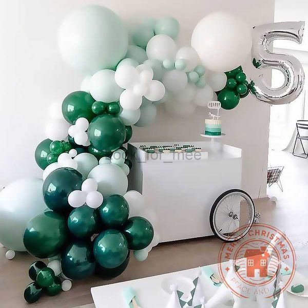 Suprimentos para balões de festa com tema de caça na selva Conjunto de guirlanda de balões fosco Balão de hélio verde festa infantil aniversário chá de bebê HKD230808