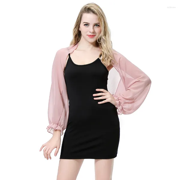 Schals Frauen Chiffon Wrap Fahren Auto Sonne UV-Schutz Tops Arm Hülse Achselzucken Abdeckung Schal Schal Cape Sommer Strand Tragen manschette Schulter