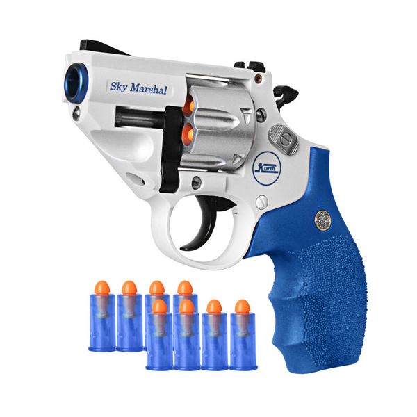 Arma Brinquedos Korth Sky Marshal 9mm Revólver Brinquedo Pistola Revólver Blaster Bala Macia Brinquedo Arma Airsoft Armas Para Adultos Meninos Presentes de Aniversário CS 230807