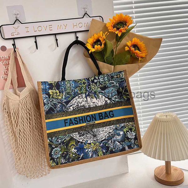 Borse a tracolla 2023 Nuova borsa di tela Xinmatai Borsa da donna Moda stampata Borsa Trendy Tote Bags ad alta capacitàstylishdesignerbags