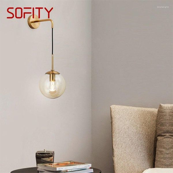 Lampada da parete SOFITY Nordic Applique Lampade rotonde leggere moderne per la decorazione del soggiorno di interni domestici